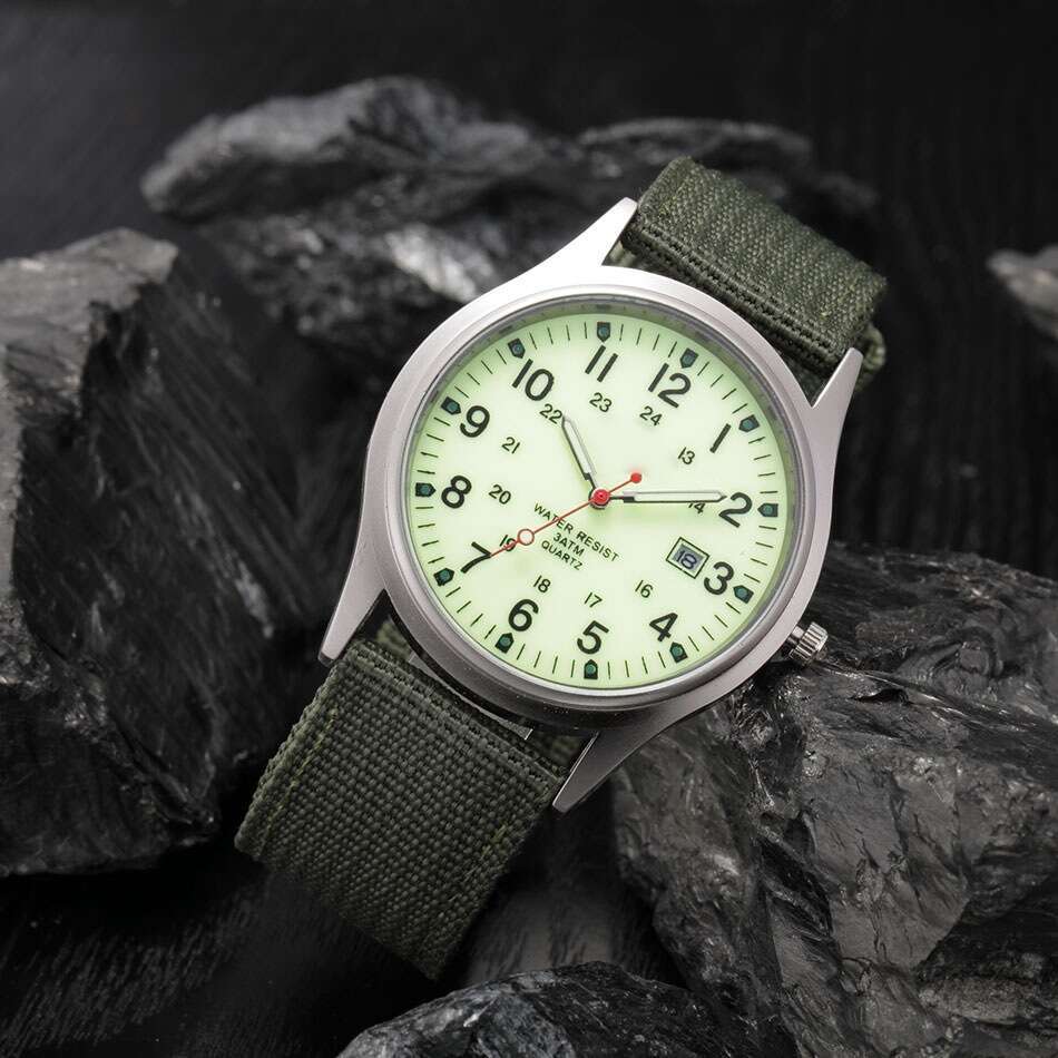 Nylon Strap Men's Calendar Quartz New Military Watch