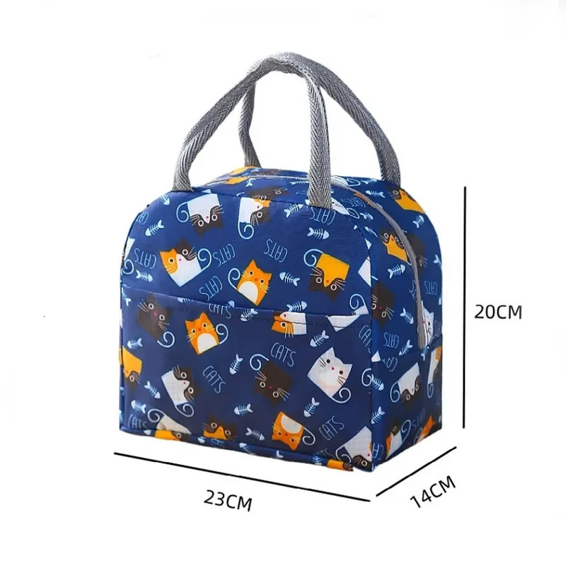 Lunch Bag Handle Insulation cooler bag for Women Lunch Box picnic travel Fruit Food Storage Breakfast Thermal Food Bags 251029