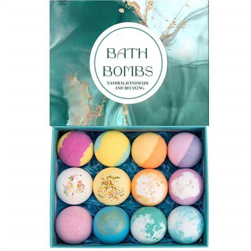Bath Bombs Gift12Pcs Handmade Rich in Essential OilMoisturize Dry SkinPerfect for BubbleSpa BathBirthday Mothers day Gifts L251029