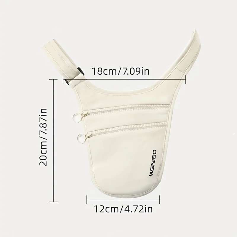 Polyester Travel AntiTheft Waist Bag with RFID Blocking Hidden Passport Wallet for Europe Tours Secure Crossbody Pouch 251021