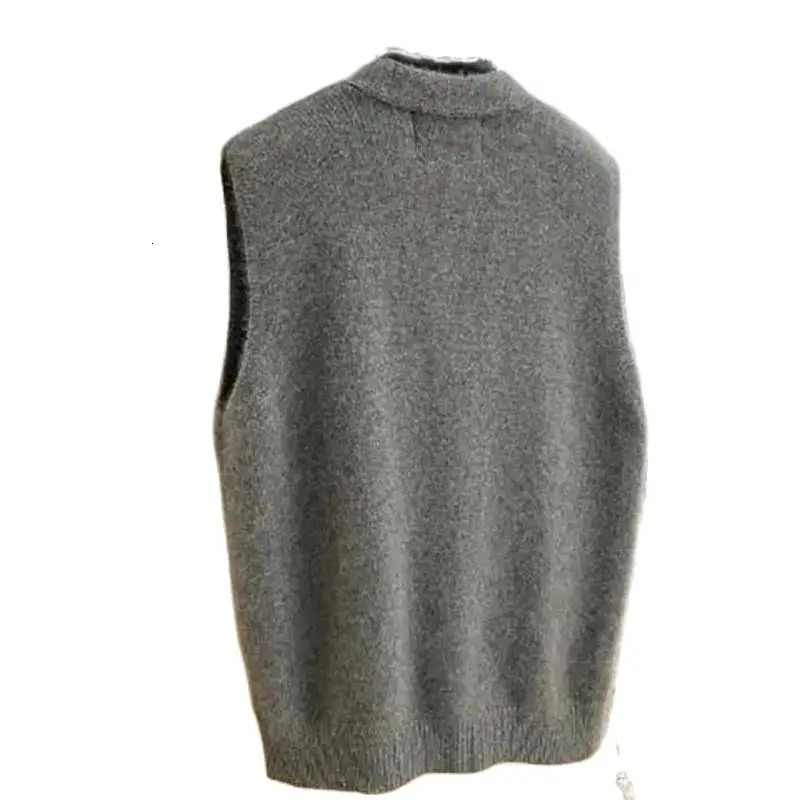 2025 Women Versatile Vneck Sweater Vest Coat Female Fashion Sleeveless Knitted Cardigan Sweaters Vests Top 251029