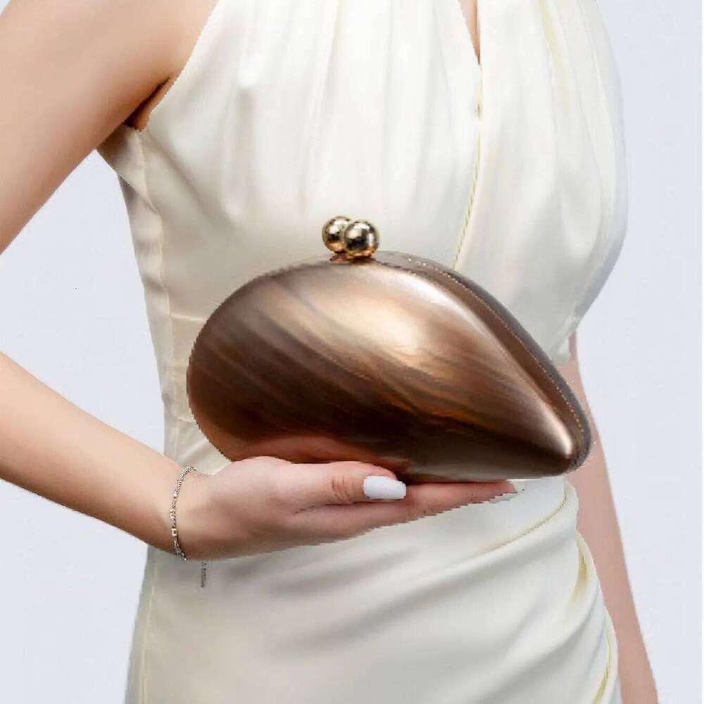 Designer Bags Shell Solid Color Long Chain Party Dinner Acrylic Shell Clutch Bag Luxury Bag
