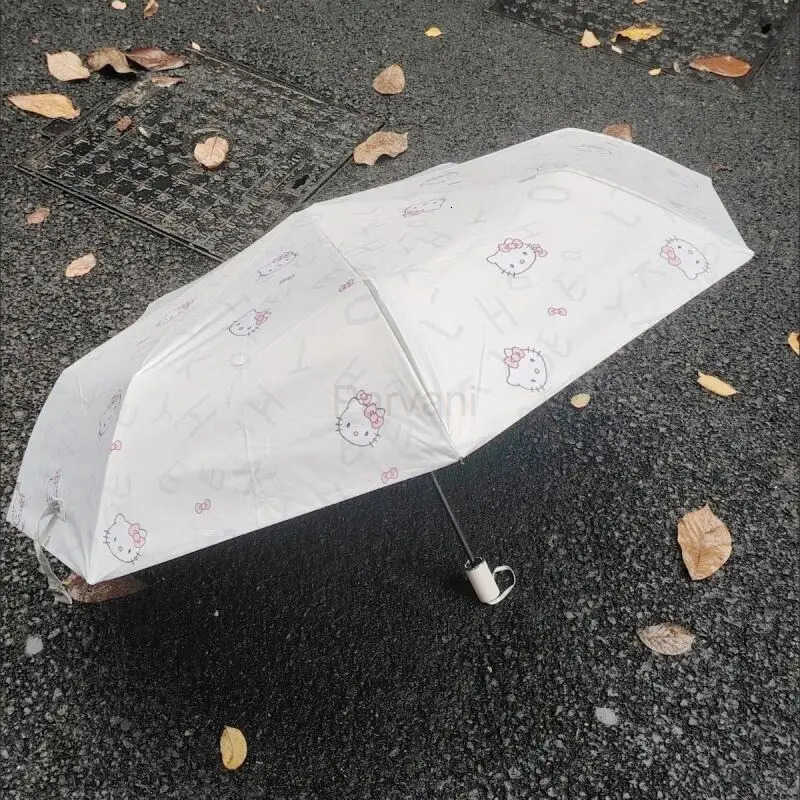 Sanrio Sanrio Hello Kitty Umbrella Sun Umbrella Hit Product New Product Kawaii Cartoon Portable Outdoors Campus Adult Student Cute L251029