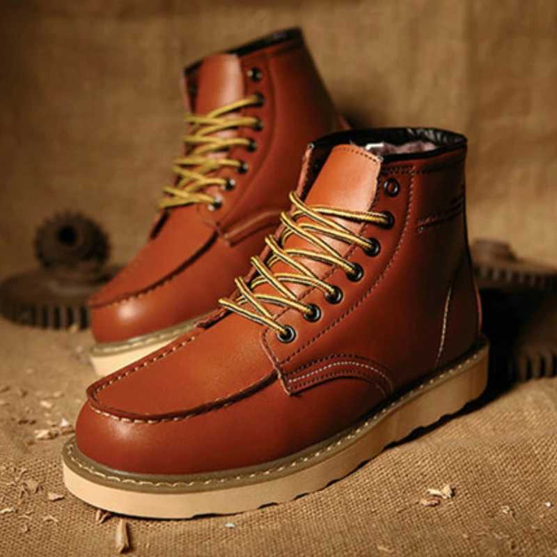 Spring New Genuine Leather Mens Boots Luxury High Quality Men Ankle Boots Fashion Handmade Motorcycle Boots Men Waterproof Shoe Z251029
