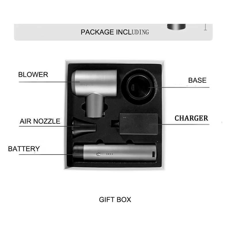 Wireless Portable Hair Dryer with Hot and Cold Wind Switch Rechargeable Battery USB Charger for Home Travel Pet Baby Equipment W251029