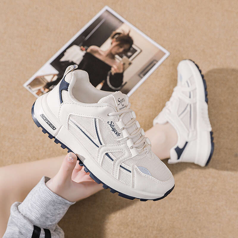 2025 New Autumn Chic Designer Shoe Fashion Mesh Shoes Non-Slip Shock-Absorbing Outdoor Running Student Travel All-Match Casual Shoe