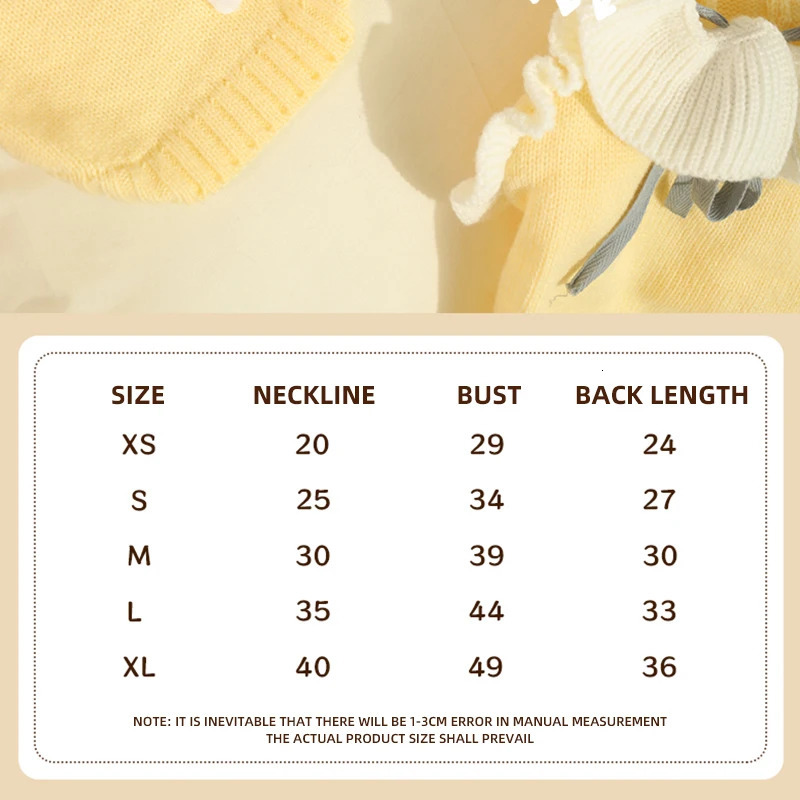 HOOPET Dogs Sweater for Small Dog Winter Warm Cats Princess Dress Knitted Clothing Puppy Kitten Chihuahua Yorkie Pet Supplies 251029