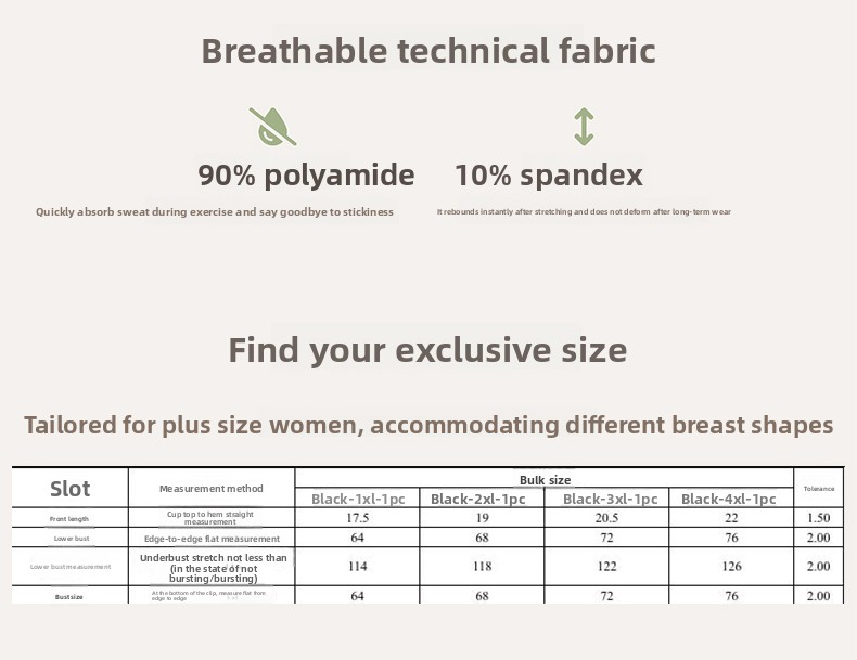 Bras Plus Size Women's Seamless Bandeau Bra, Ribbed Tube Top Wireless Comfort Bra, Stretchable Daily Wear Essential for Curvy Ladies