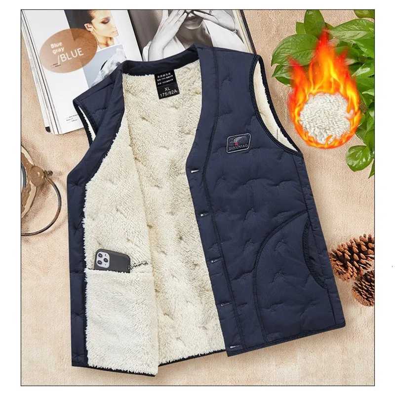 Outdoor Highquality Leisure Fishing Waterproof and Warm Loose Thick Cotton Vest Comfortable Breathable in Winter Padded Vest W251029