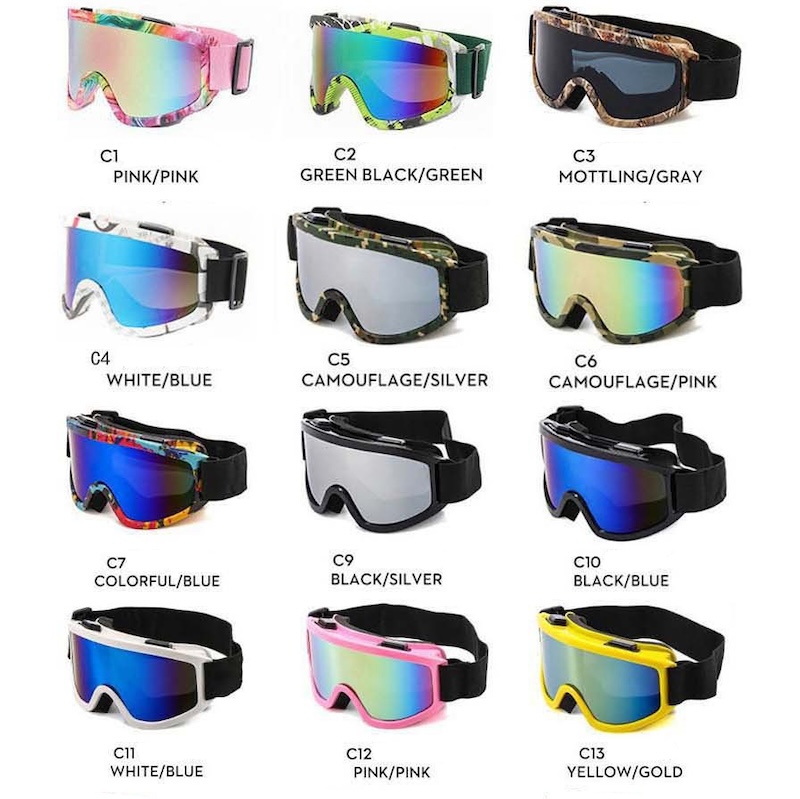 Professional Ski Goggles Men UV400 Anti Fog Snowboard Skiing Glasses Women Ultra-light Winter Snow Sports Sunglasses Myopia Prescription Optical Frame