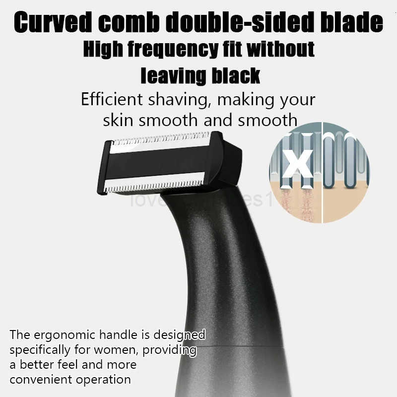 Intimate Areas Haircut Precision Shaver Men Bikini Line Sensitive Razor Balls Eggs Pubic Hair Shaving Trimmer Face Beard Clipper Z251029