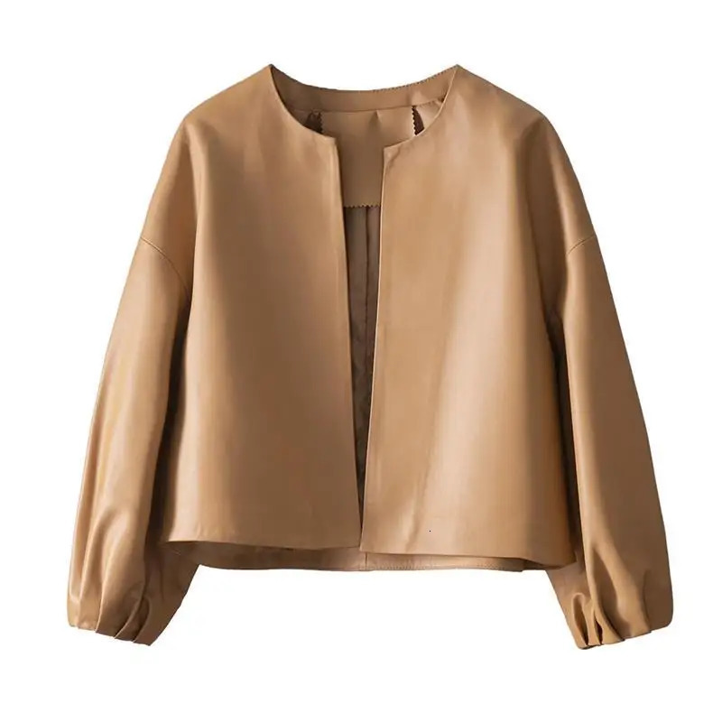 High Quality PU Leather Jackets Women Spring Autumn Short Simple Coat Female Women Jacket Femme 251029