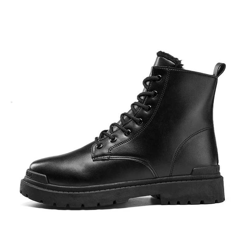 Retro mens winter leather boots that are selling well in winter 2025 warm and fashionable Z251029