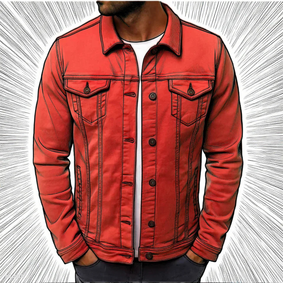 Autumn Men Solid Denim Jackets Fashion Motorcycle Vintage Jeans Hommes Slim Fit Cotton Casual Black Blue Coats 251029