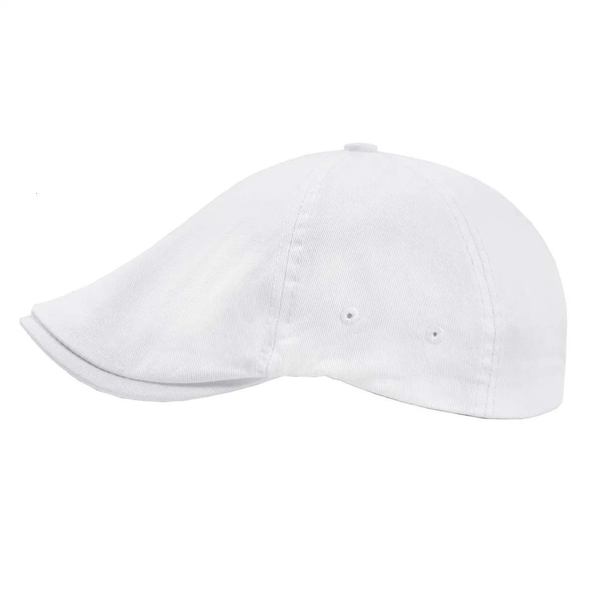 VOBOOM Flat Hat For Men Classic sboy Cap Golf Caps Twill Cotton Classic Ivy Hats Cabbies Headpiece Casual Beret White 251029