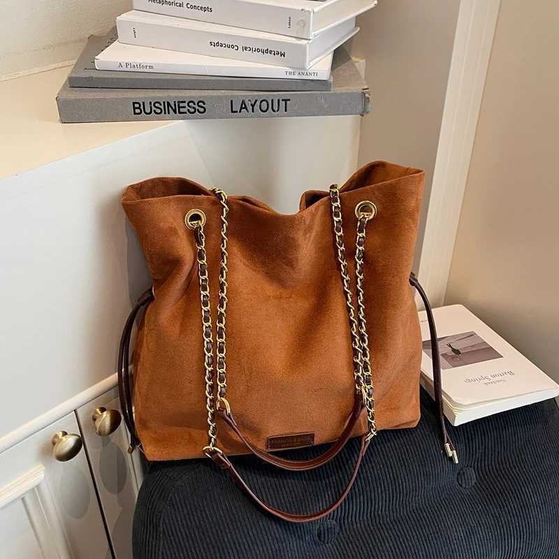 Suede Leather Large Capacity Commuting Womens Tote Bag Luxury Women Shoulder Crossbody Bags Designer Female Handbags Sac A Main W251029