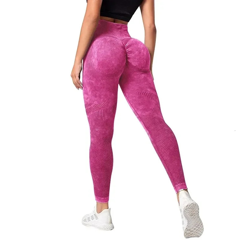 Women Leggings Washing Yoga pants Bubble Butt Push Up Fitness Legging High Waist Scrunch Tight Mujer Gym Seamless Legging 251029
