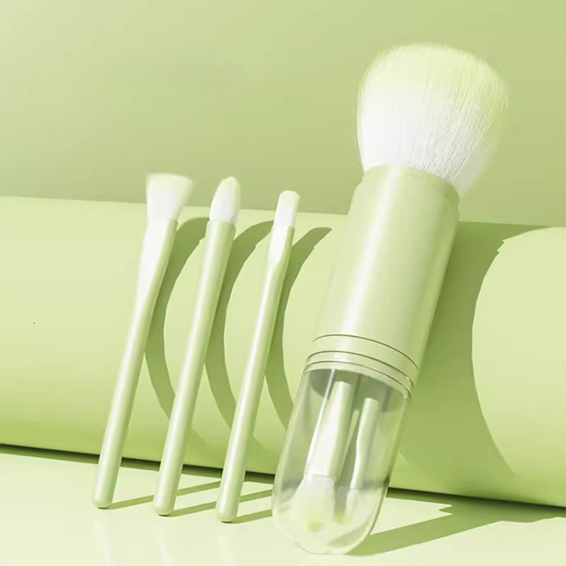 4-in-1 Makeup Brush Set Multi-Color Ultra-Soft Powder Brush, Blush Brush, Eyeshadow Brush Complete Beginner's Toolkit