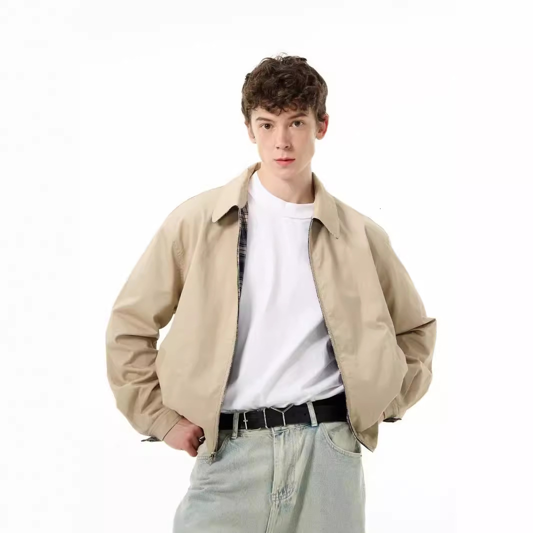 Reversible Spring And Autumn Jacket For Men Short Style Designer Jacket Stylish And High-end Vintage Jacket American Baseball Jacket