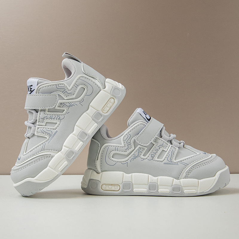 New design Shoes Children's Shoes 2025 Autumn Cross-border Children's Trendy Basketball Shoes Trendy Casual Men's and Women's Spor