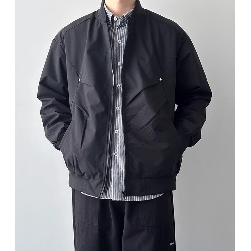 Trendy Brand Baseball Collar Flight Jacket For Designer Jacket Men Spring And Autumn New Loose Fit Versatile Outdoor Functional Short Workwear Jacket