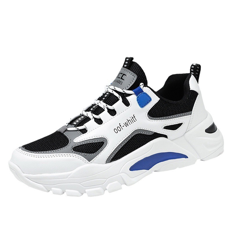 Free Shipping Breathable Running Shoes for Men Korean Fashion Mesh Sneakers
