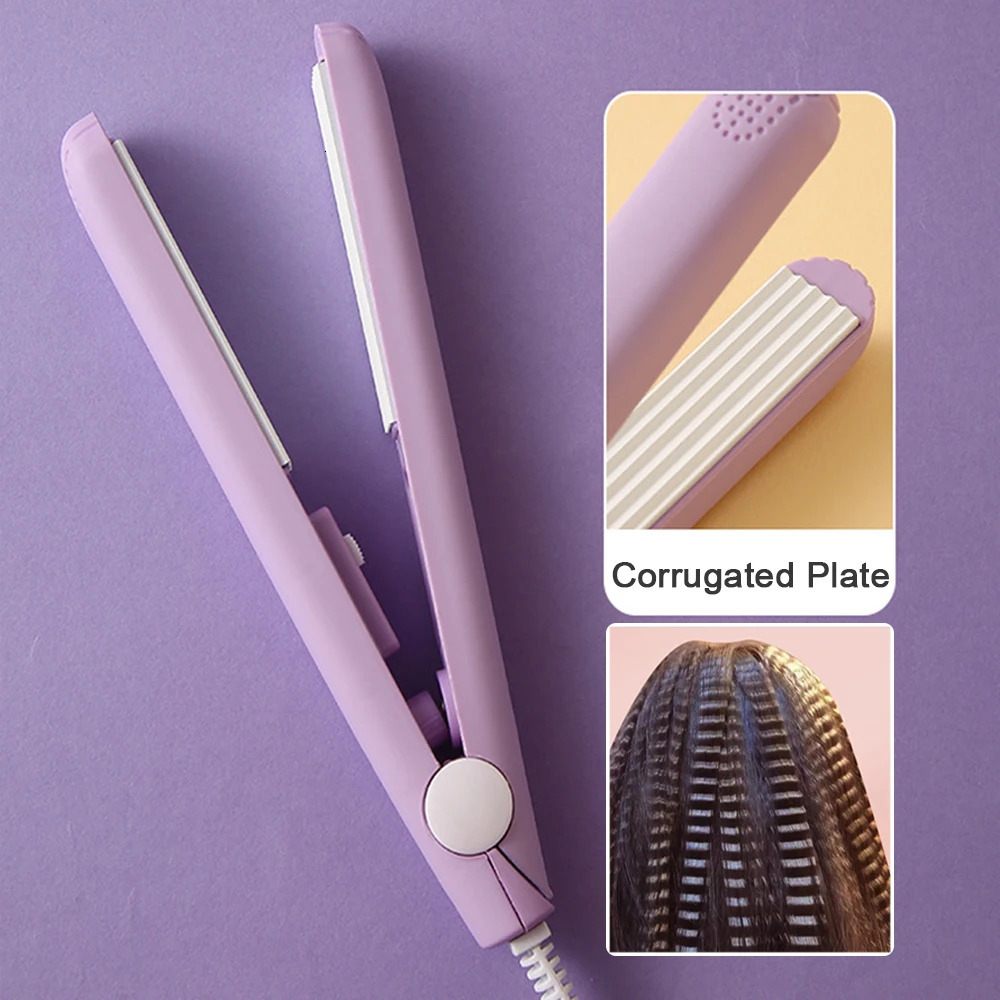 2024 Sell Mini Hair Curler Fluffy Splint Flat Iron Curling Corrugated Plate Pro Electric Hair Crimper For All Hair Lengths 251029