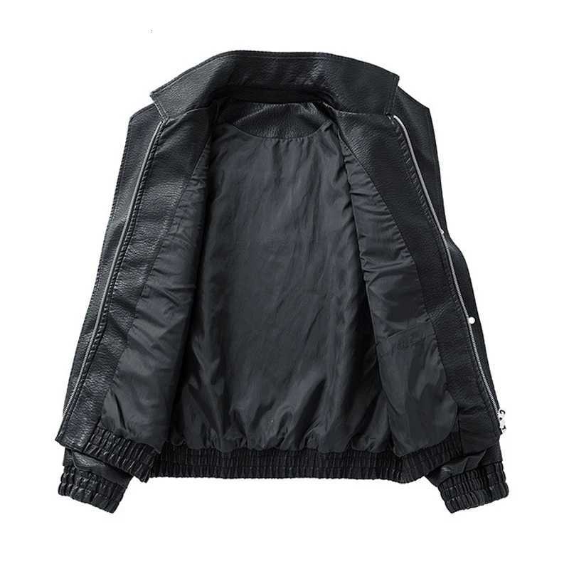 Mens Autumn Winter Fashion PU Leather Jacket Comfortable Loose Versatile Jacket Casual Outwear Men TopsT251029