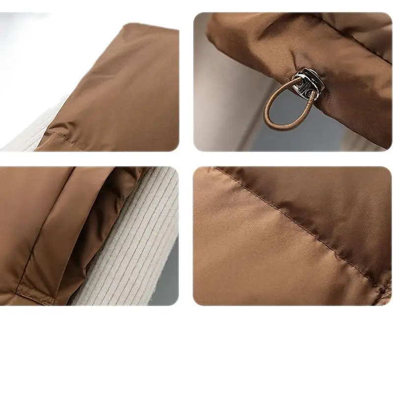 2025 Winter Warm Cropped Vest Jackets For Women Fashion Sleeveless Stand Collar Zip Up Puffer Waistcoat Street Style Outwear 251029