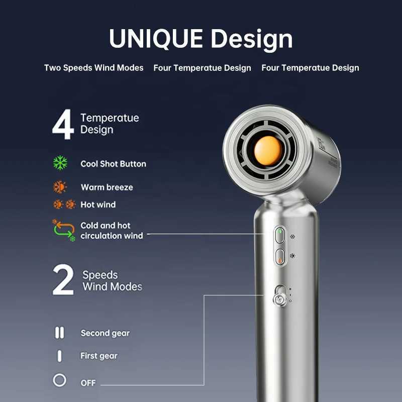 Professional 400W Electric Hair Dryer Lightweight Low Noise Portable Double Voltage Mini Ionic Blow Dryer for Home Use W251029