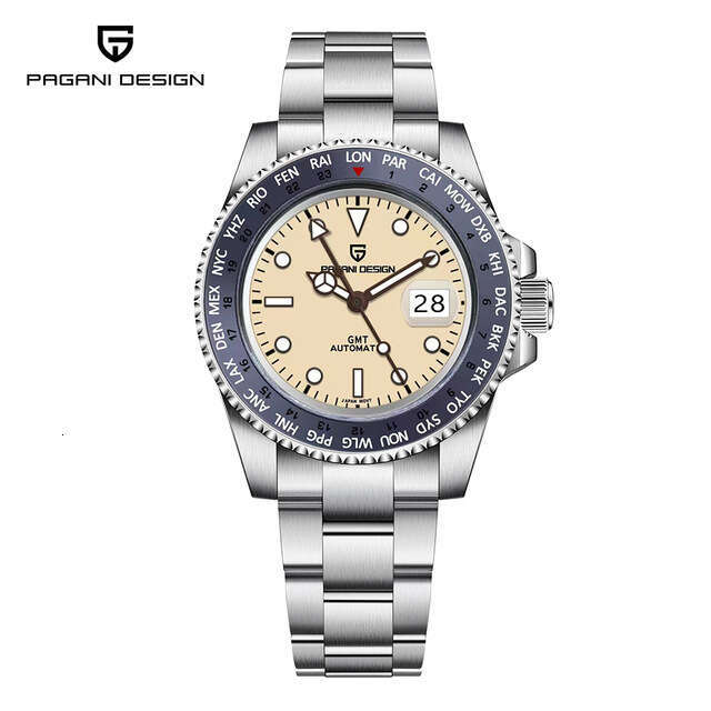 PAGANI GMT Automatic Mechanical NH34 Movement Luminous Sports Men's Watch 1758