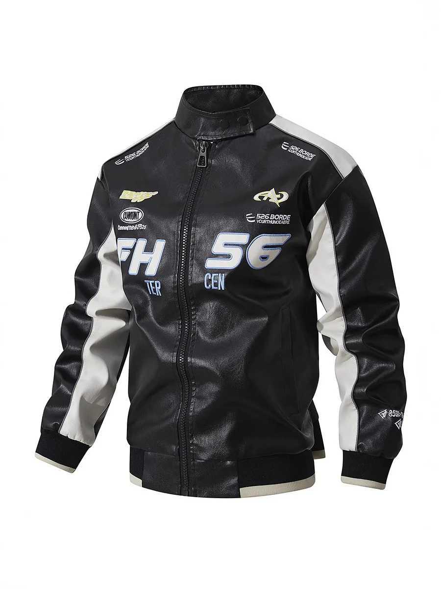 Mens LargeSized Leather Jacket 2025 New Trendy Motorcycle Wear Spring Autumn Mens Coat Stylish Casual OuterwearT251029