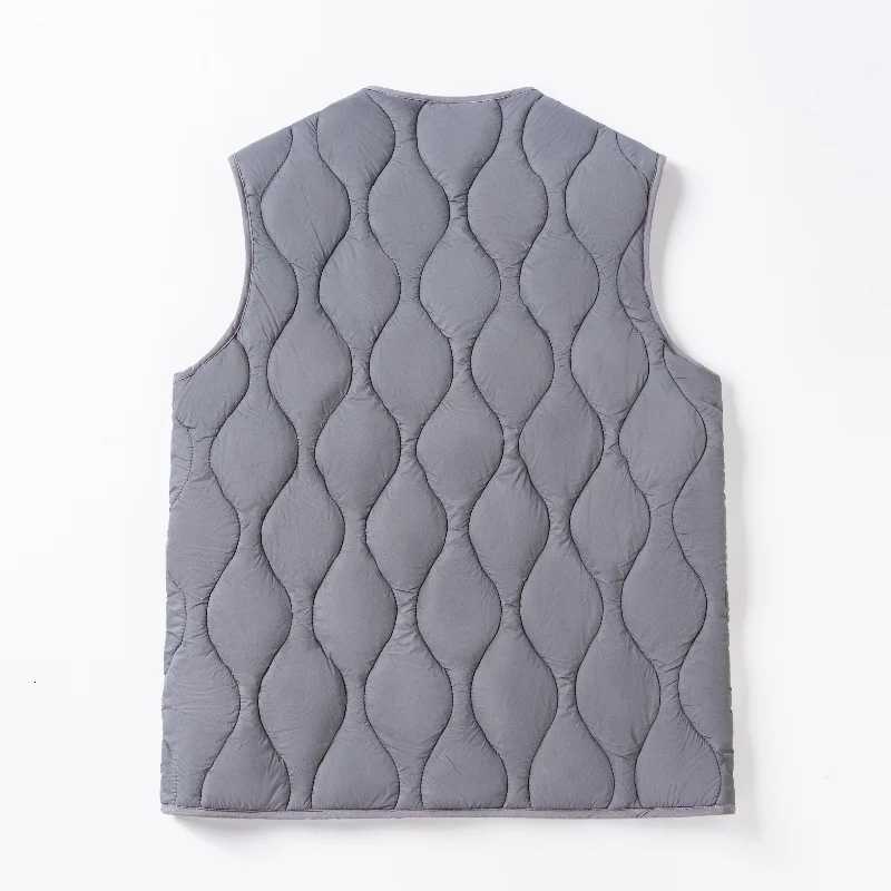 Mens Winter Vest Fleece Lined Thickened Warm Sleeveless Jacket Black Outerwear Casual Relaxed Fit Plus Size W251029