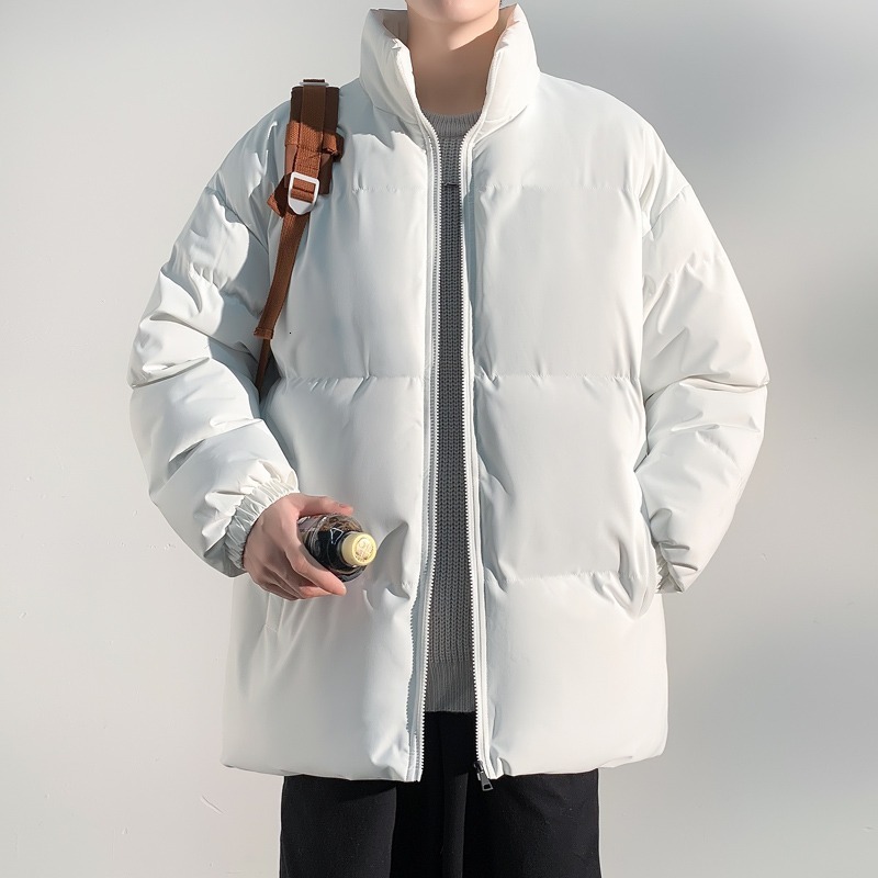 2025 New Winter Cotton Jacket Couple Unisex Loose Stand Designer Jacket Collar Trendy Brand Cotton Coat Plus Size Outerwear Puffer Jacket
