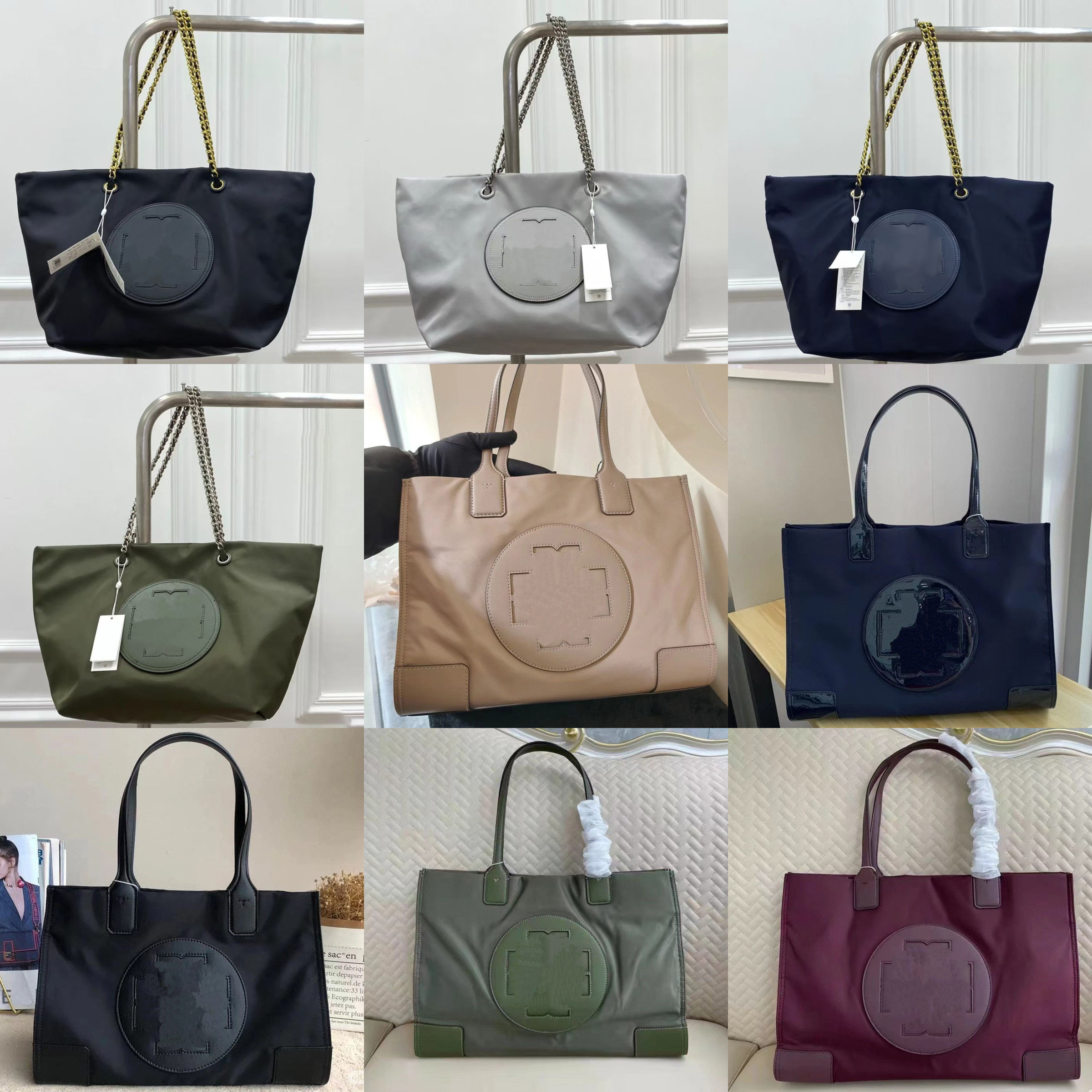 Designer Bag makeup bag Bags top Luxury Bag New Nylon chain Patchwork Tote Bag Large Capacity Lightweight Shoulder bag Handbag designer bucket bag