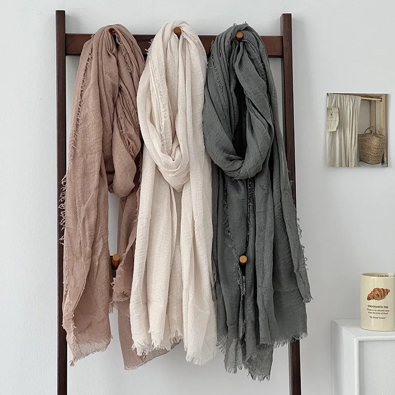 95x190cm Fashion Women Scarf Candy Colors Tassel Long Shawl Autumn Winter Accessories Black Red Yellow Blue Grey Beige Green 251029