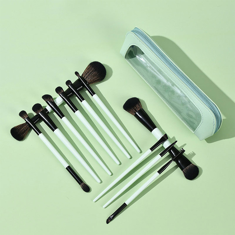 Double-Ended Makeup Brush Set Stylish Luxury Design Large Capacity Loose Powder Brush & Eyeshadow Brush Beauty Tools Direct from Manufacturer