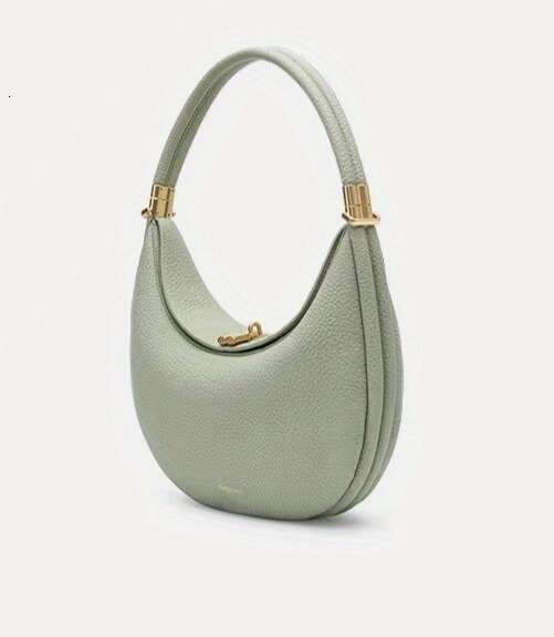 Medium Layered Crescent Elegant Hardware Snap Closure, Light