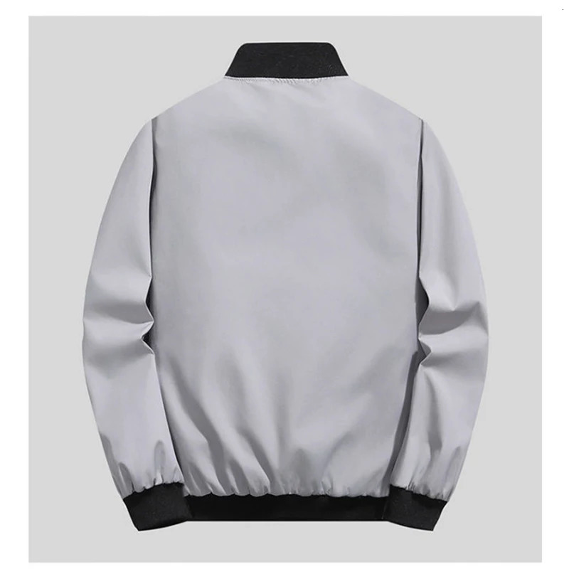 Man Spring Autumn Solid Color Leisure And Comfortable Zipper Style Jacket Fashion Windproof 251029