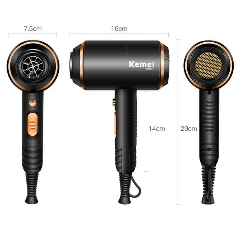 Kemei Powerful Electric Hair Dryer with Overheat Protection System New Hair Drying Machine No Hair Injury Water Ions Hair Blower L251029