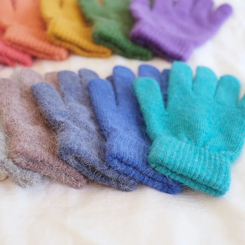 Cute Rabbit knitting Gloves Female Winter Mittens Factory Outlet Fur Gloves womens winter gloves Women Girls Mittens 251029