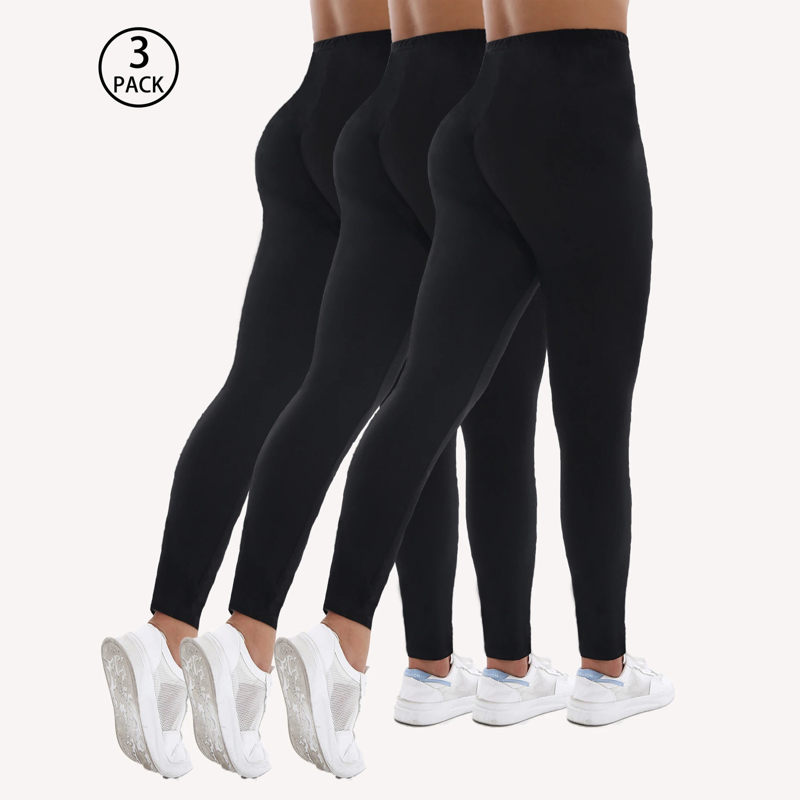 Autumn Winter 3PACK Womens Solid Color Plush Thick Sexy Tight Legging Black Bottom Cat Casual Sports Elegant Fitness Yoga Pants 251029