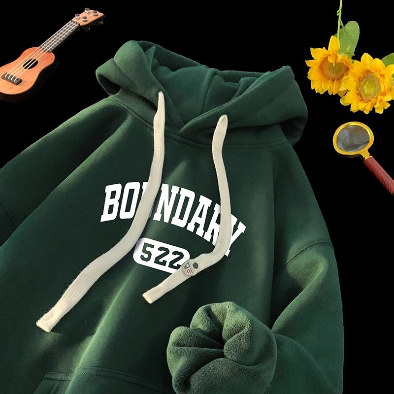 New hooded sweatshirt for men, autumn and winter, American style youth, loose wool, cool and fashionable designer brand, couple's autumn top