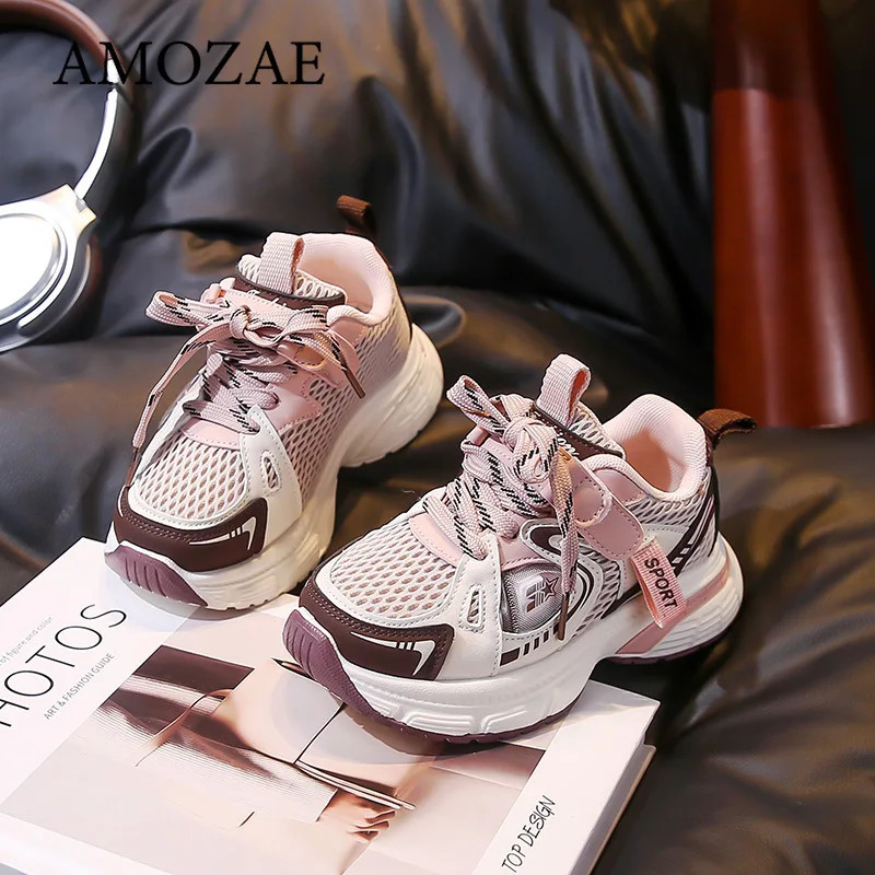 Children Casual Kids Sneakers for Boys and Girls Mesh Breathable Sports Tenis Versatile Running Shoes H260130