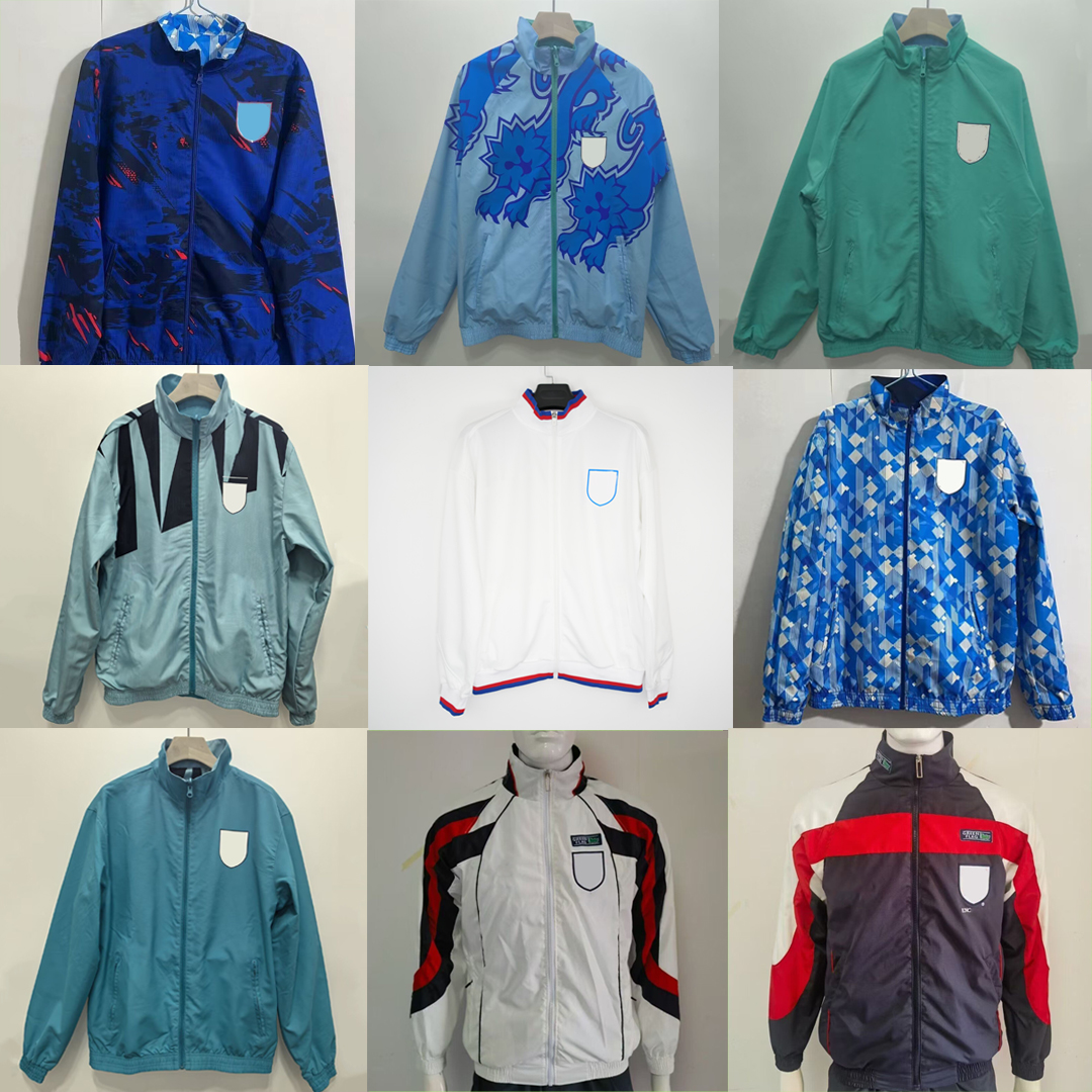 New + Retro 2026 Englands Training Soccer Jacket Suit windbreaker 1994 1996 1998 2002 2004 2006 football shirts 2010 2014 jersey kit long sleeve zipper wind coat