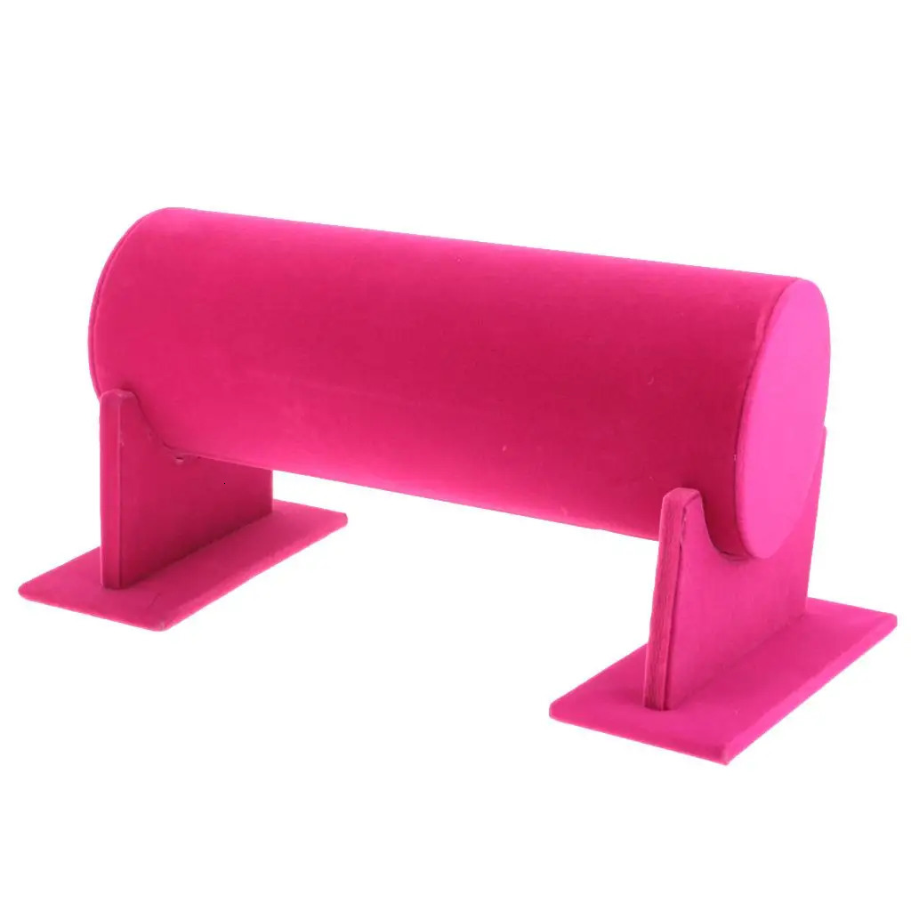 Velvet Bracelet Bangle Necklace Watch Headband Stand Holder Showcase Jewelry TBar Display Rack for Home Organization 251013