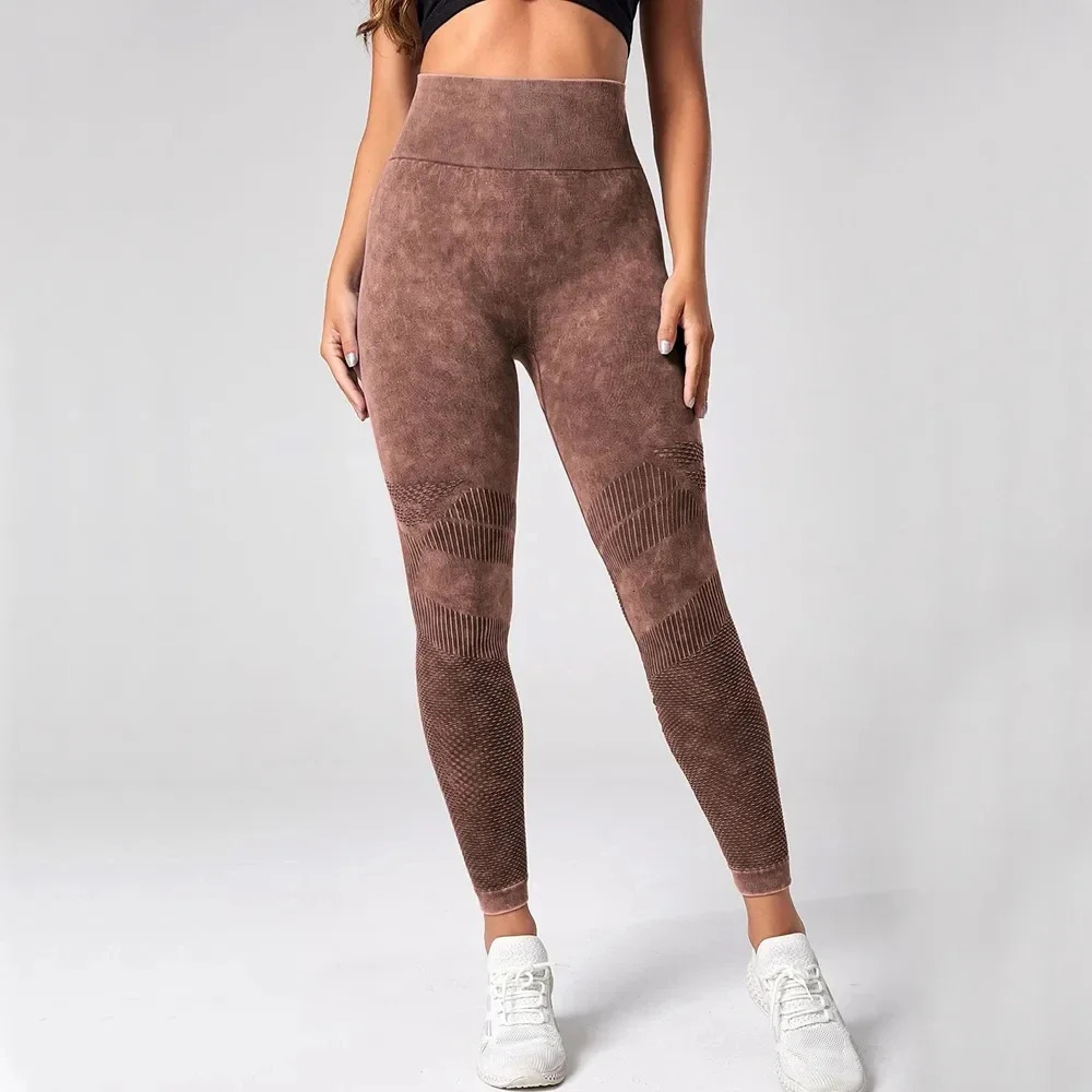 Women Leggings Washing Yoga pants Bubble Butt Push Up Fitness Legging High Waist Scrunch Tight Mujer Gym Seamless Legging 251029