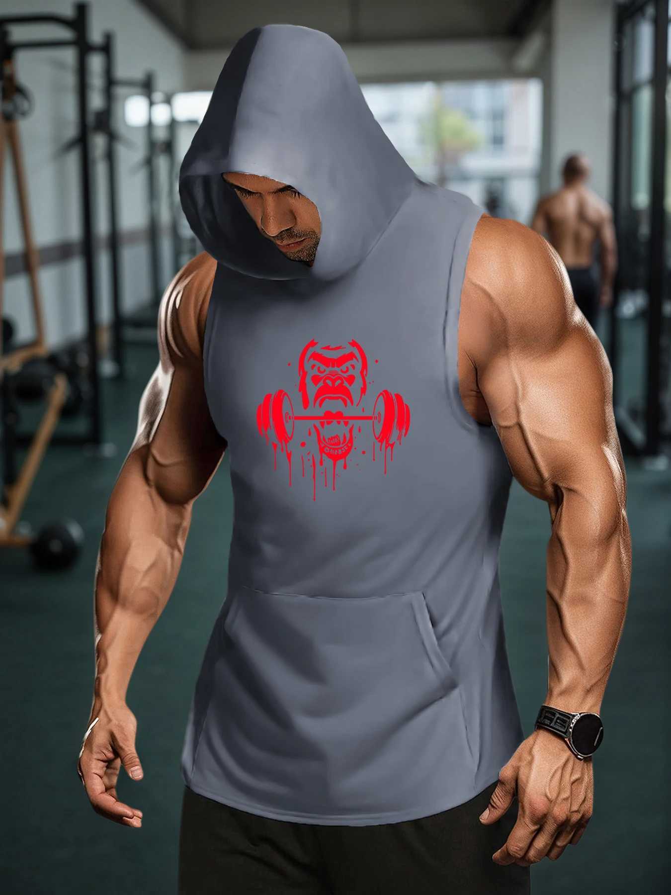 Summer Mens Tank Top Gym Fitness Training Clothing Quick Dry Bodybuilding Sleeveless Shirts Men Fashion Basketball Vest W251029