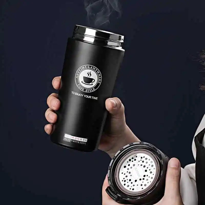380510ML Coffee Stainless Steel Thermo Bottle Car Cup Outdoor Sports Vacuum Flask Keeps Cold and Heat Thermal Mug 251029 W260226
