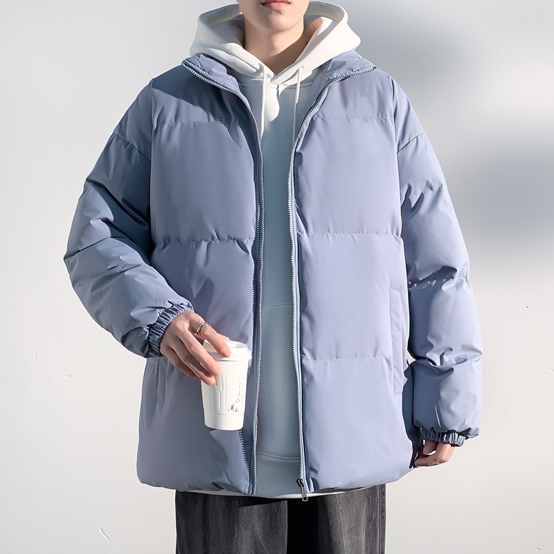 2025 New Winter Cotton Jacket Couple Unisex Loose Stand Designer Jacket Collar Trendy Brand Cotton Coat Plus Size Outerwear Puffer Jacket